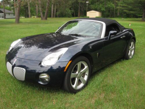 2006 pontiac salstice convertible dark blue