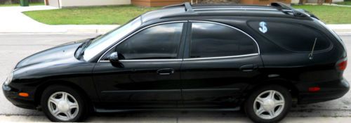 1999 ford taurus se wagon, black, 3.0l v6 automatic, cold ac, 127,398 mile, nr