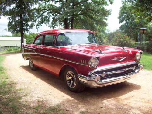 1957 Chevrolet Bel Air/150/210 Originally a Small Town Oklahoma Police Car, US $19,500.00, image 2