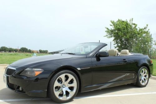 2006 bmw 650i sport conv, prem sound, cold weather pkg, spotless!