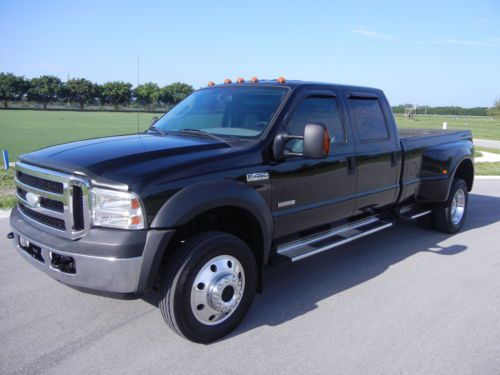 2006 ford f450 crew cab dually 4x4 lariat 6.0liter diesl leather 125k low miles