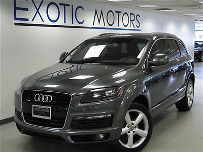 2009 audi q7 3.6l quattro!! s-line nav rear-cam pdc 3rd-row htd-sts pano 20-whls