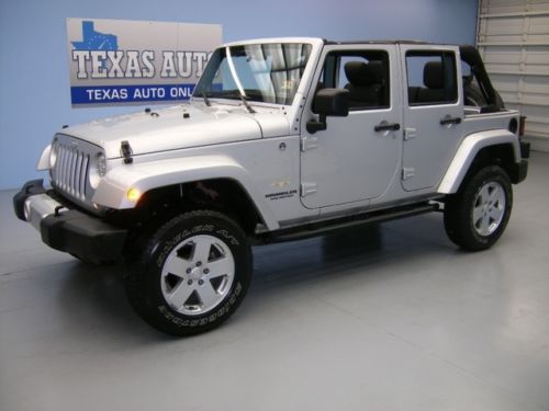 We finance!! 2011 jeep wrangler unlimited sahara 4x4 hardtop infinity texas auto