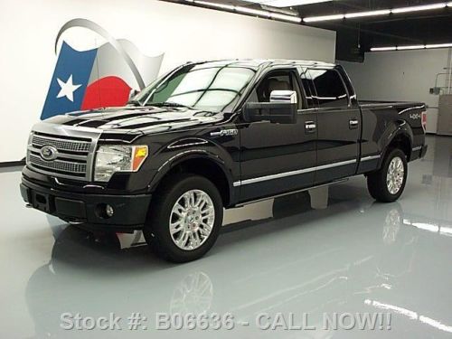 2010 ford f-150 platinum crew 4x4 vent leather 20&#039;s 59k texas direct auto