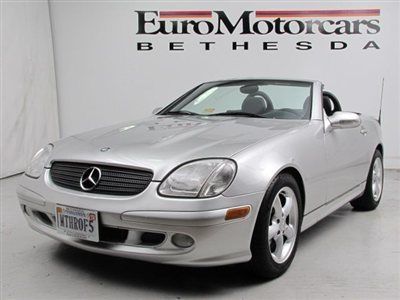 Leather used financing slk320 mt benz dealer stick 6speed silver black clean