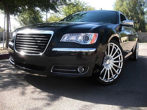 2014 chrysler 300c hemi 5.7 liter 360hp 22&#034; wheels &amp; tires rims custom grille14