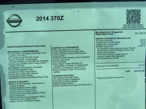 2014 Nissan 370Z Base, US $32,999.00, image 4