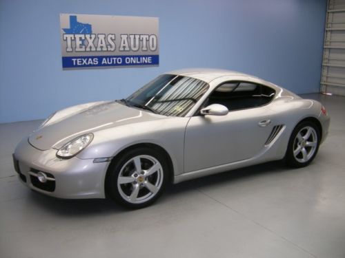 We finance!! 2007 porsche cayman 5-speed heated leather psm 55k miles texas auto