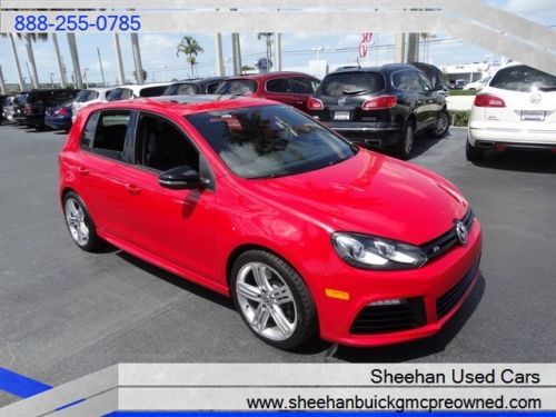 2012 volkswagen golf r one owner awd sporty red hard to find fun 6spd wow 6 spee