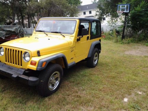 2000 jeep wrangler 6 cylinder 5 speed very low miles 46k no reserve no rust