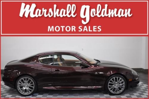 2006 maserati gransport coupe bordeaux/two tone tan f1 only 11,200 miles