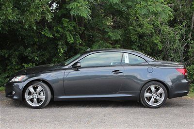 2dr conv auto lexus is 250c low miles convertible gasoline 2.5l v6 cyl  smoky gr