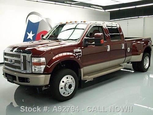 2008 ford f-450 king ranch diesel drw 4x4 sunroof 62k texas direct auto
