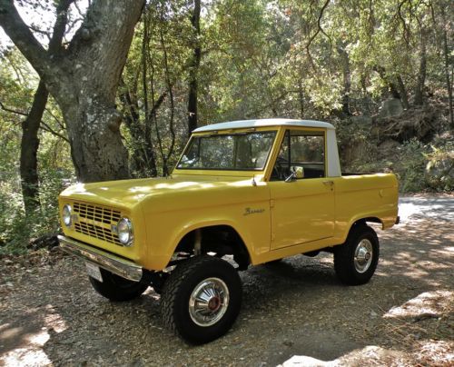 1966 ford bronco half cab - uncut 1st year bronco - recent body off restoration