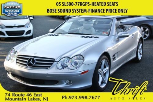 05 sl500-77kgps-heated seats-bose sound system-finance price only