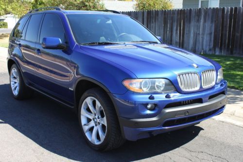 2005 bmw x5 4.8is dinan lemans blue fully loaded suv navigation sports package