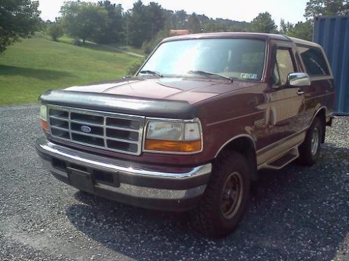 1996 ford bronco eddie bauer sport utility 2-door 5.8l