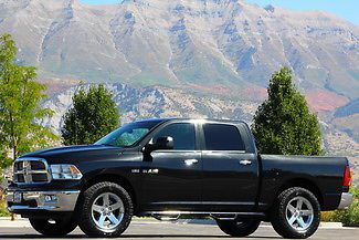 5.7l hemi 4x4 big horn crew bed liner fog lamps power rear slider 20in wheels