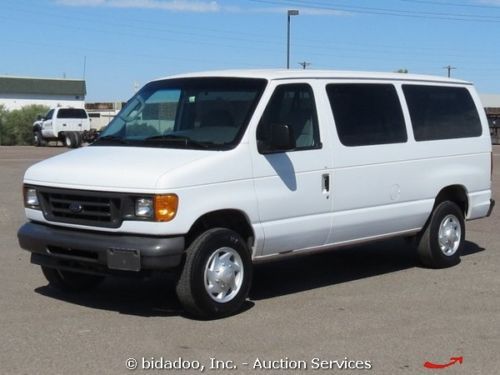 2007 ford e350 econoline 12 passenger van 5.4l v8 a/t cold a/c p/w p/l bidadoo