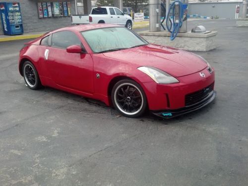 2005 nissan 350z 6 spd close ratio trans s-tech lowering kit 70k miles nice car!