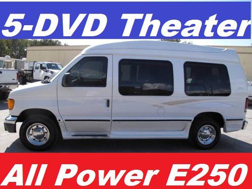 5 dvd theater , custom conversion van - e250