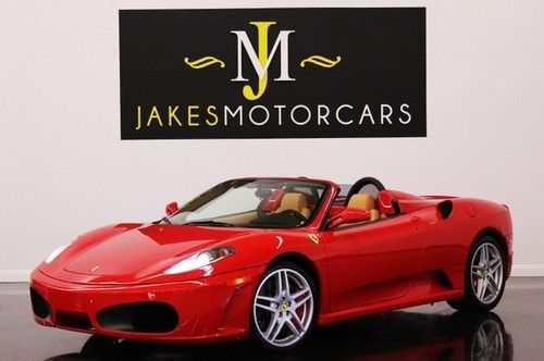 2008 f430 spider f1, red/tan, only 2600 miles, highly optioned, flawless car!!