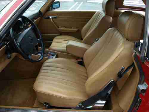 SIGNAL RED WITH PALOMINO 560SL ROADSTER SERVICED UP TO DATE BEAUTIFUL CAR, US $17,900.00, image 17