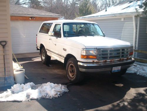 1995 ford bronco white 4x4 low mi