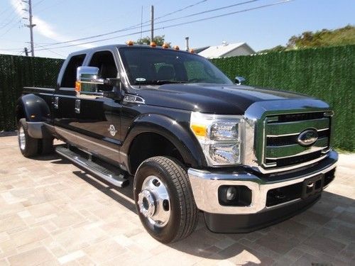 11 f350 dually diesel 4x4 4wd lariat navigation supercrew super crew cab lariet