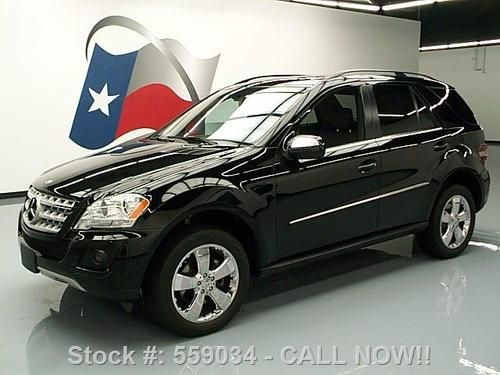 2010 mercedes-benz ml350 sunroof nav chrome wheels 42k texas direct auto