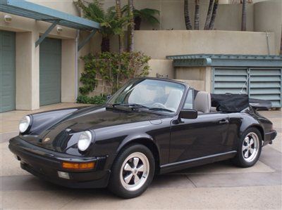 1989 porsche 911 carrera cabriolet just 37k miles excellent in&amp;out great history