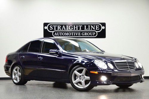 2009 mercedes benz e350 sport, blue/tan