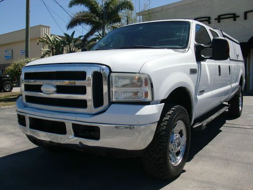 2006 ford f350 crewcab xlt 4dr 4x4 turbo diesel topper automatic loaded cheap!!