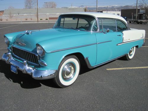 1955 chevrolet bel air 2 door hardtop one owner 265 power pack v8