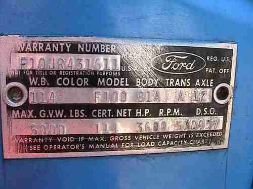 Pickup Truck, Ford, F100, Stepside, Short Bed, image 17