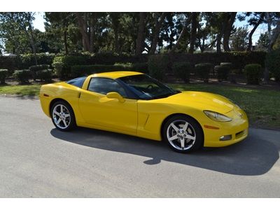 08 vette, velocity yellow w/ebony/cashmere, 3lt, nav, ca car, chrome wheels