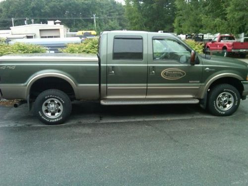 2003 ford f350 king ranch model 4x4 diesel 62k miles 4 door 4x4 green all stock