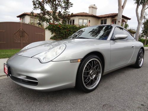 2004 porsche 911 targa 3.6 arctic silver 6 speed rare clean carfax no reserve