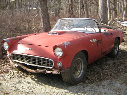 1956 ford thunderbird barn find project p code 312 power seat t bird gasser drag