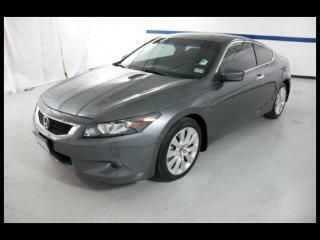 10 honda accord 2 door coupe v6 auto ex leather, sunroof, low miles!