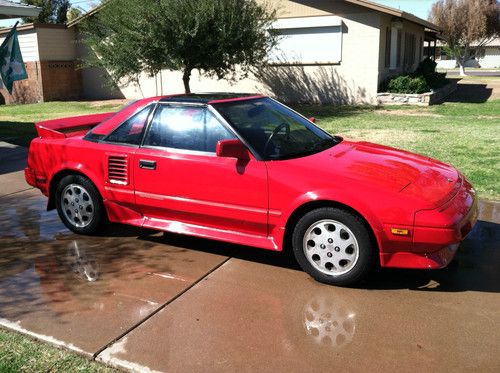 Rare find! red 1988 toyota mr2 supercharged! automatic transmission!