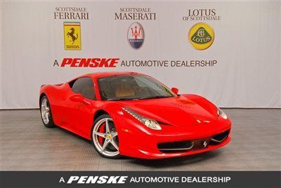 2011 ferrari 458 coupe-park sensors-red calipers-daytona seats-like 2012 &amp; 2010