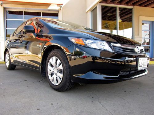 2012 honda civic lx sedan, 1-owner, 9,443 miles, automatic, more!