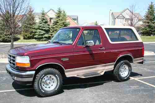 1996 Ford bronco fuel economy