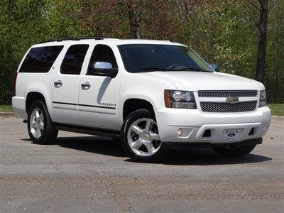 White ltz 5.3l tan leather 4x4 z71 quad buckets navigation dvd luxury suv