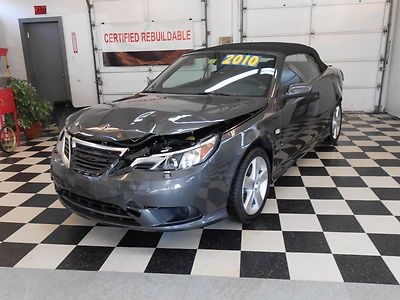 2010 saab 9-3 conv. 4,878 miles  no reserve salvage rebuildable like new!!