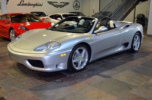 2005 ferrari 360 spider f1 v8 400 hp pw scuderia  daytona leather pdl challenge