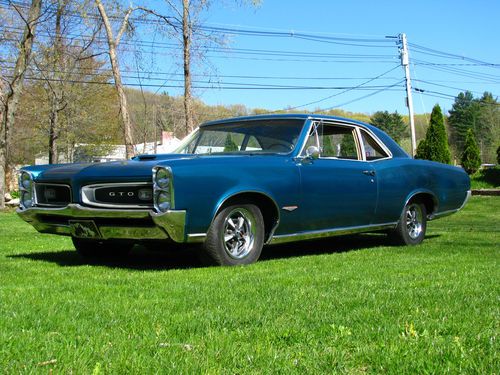 1966 pontiac gto sedan "real 242" driver project v8 std phs docs