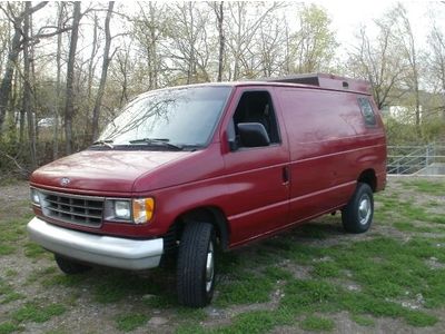 E350 van work truck catering box construction low mileage storage no reserve