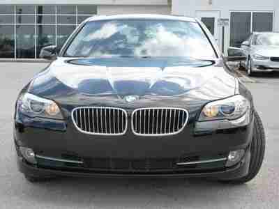 2011 BMW 528I CERTIFIED PRE-OWNED JET BLACK WITH BLACK LEATHER NAVIGATION, image 3
